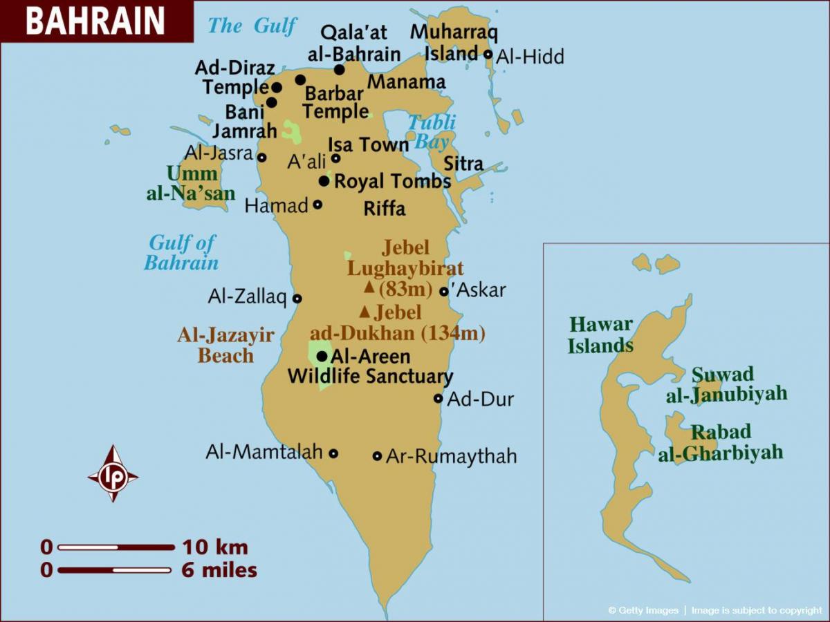 al Bahrain bản đồ