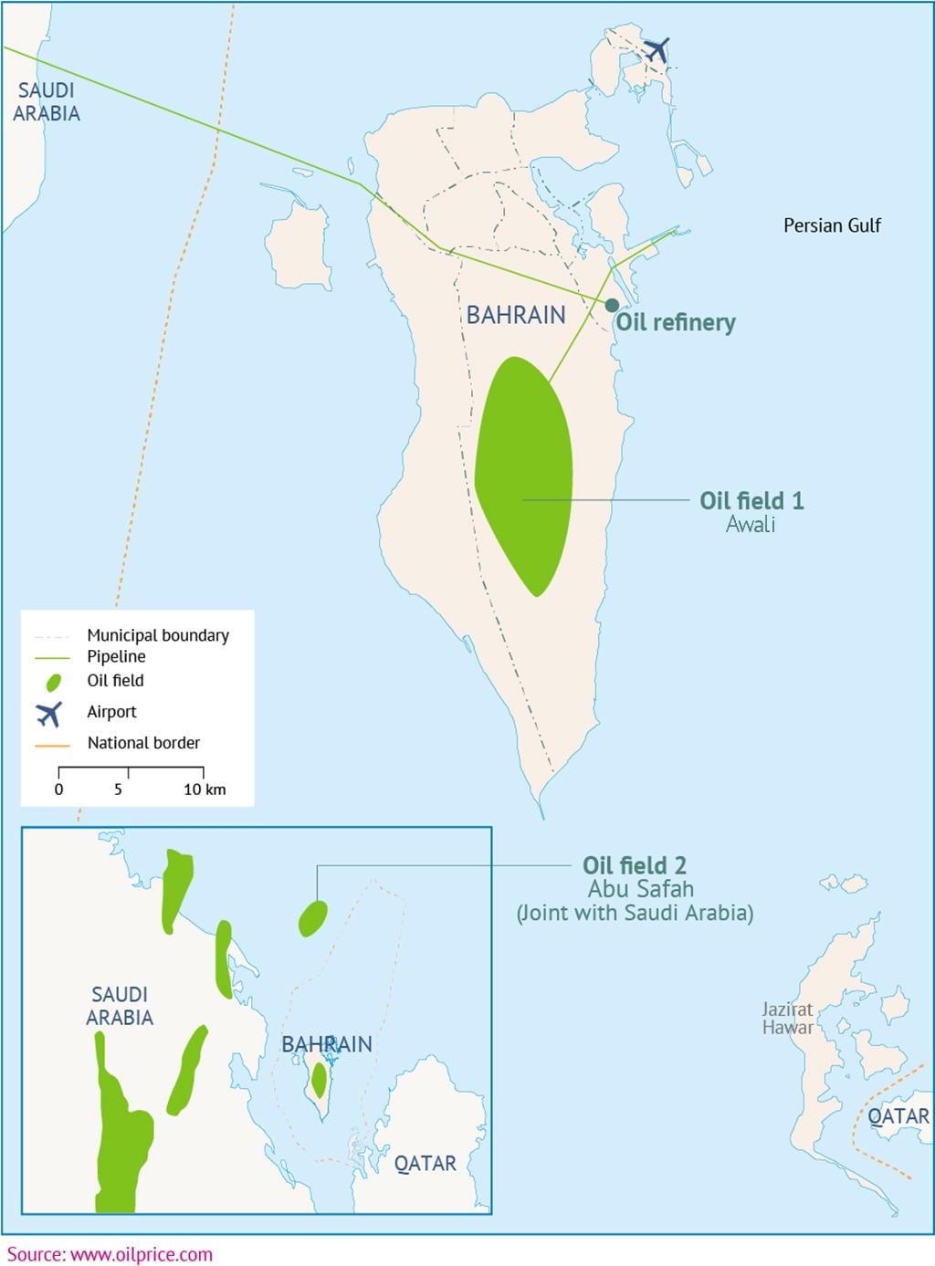 Bahrain sân bay, ga bản đồ