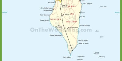 Bahrain thành phố bản đồ