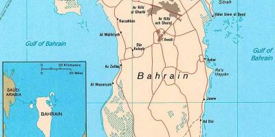 Bahrain đường bản đồ